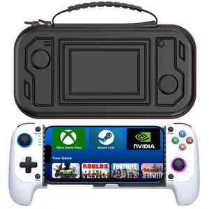 ESYWEN MC1 Phone Game Controllers with Carrying Case Bundle for iPhone/Android with Led Light, Upgraded Joysticks, Turbo, Handheld Gaming Gamepad