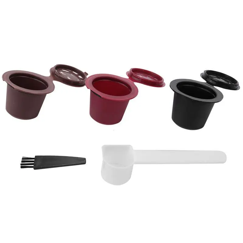 3 Pieces Refillable Reusable Espresso Capsules for Nespresso Coffee Machine – Reusable Capsules, Refill, Empty Capsules