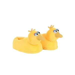 Adult Sesame Street Big Bird Plush Slippers