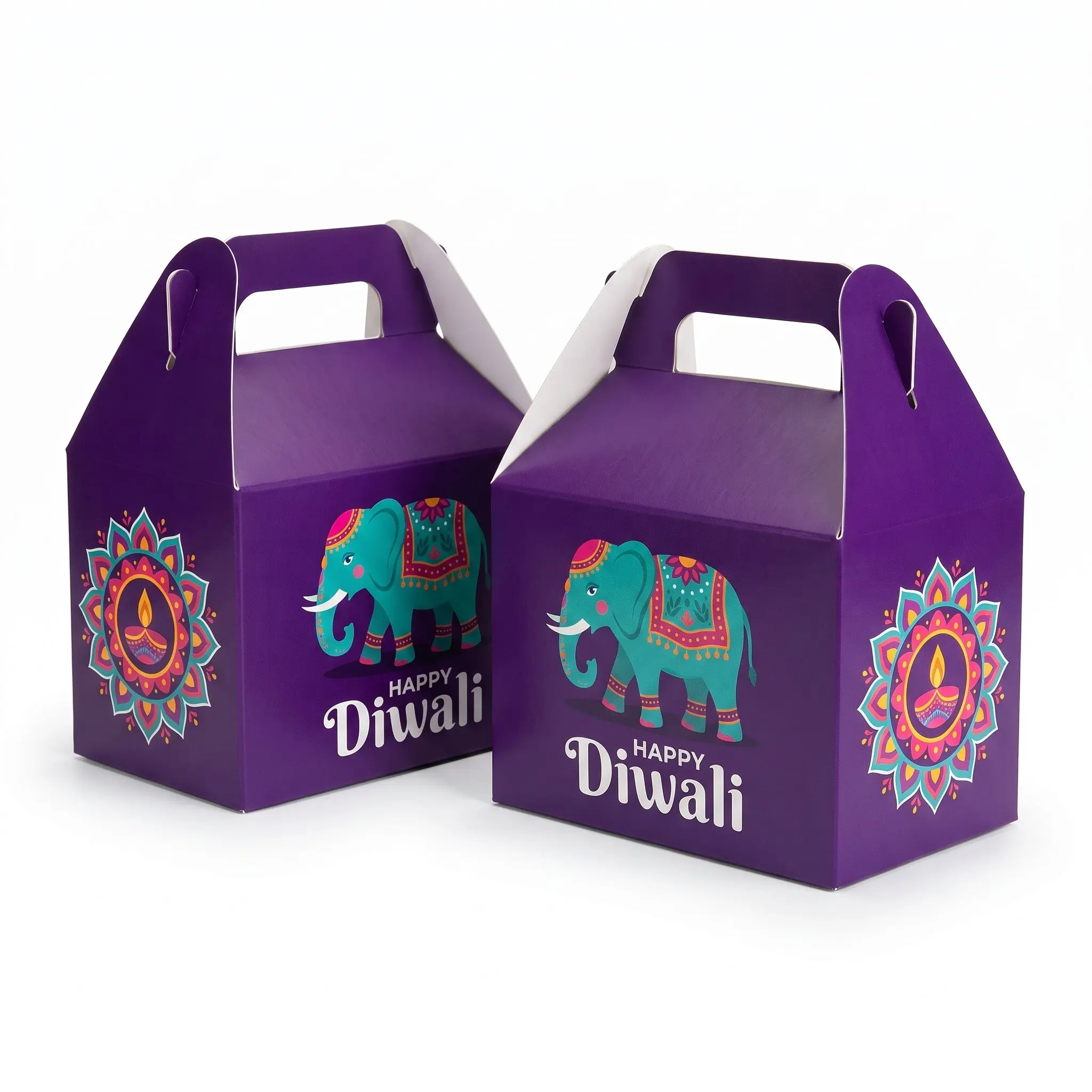 Diwali Rangoli Dream Treat Boxes - Pack of 8