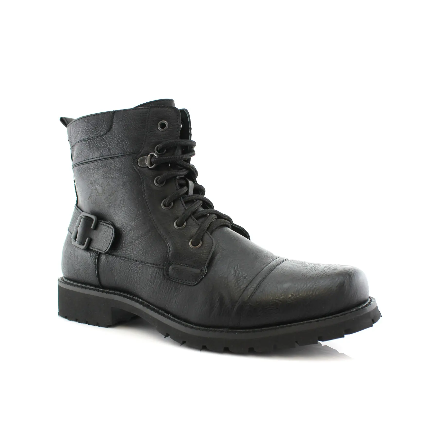 Polar Fox Fabian classic cap-toe winter boots, in Black, Men's Size 6.5 - 13
