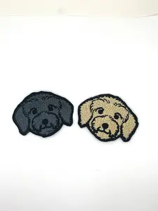 Doodle Dog Embroidered Patches