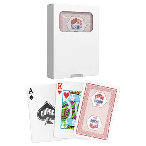 Copag WSOP 2025 Traditional 100% Plastic Playing Cards – Bridge Size Regular Index (Red or Blue)
