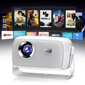 [US Warehouse] tiktokshopcreatorpicks tiktok made me buy it 2026 X4 projector: 800 ANSI rumens, Android 11.0, dual Wi-Fi 6.  4K decoding , autofocus 180° rotation, bringing 150-inch fun, built-in speaker, free screen mirroring, in the home theater!