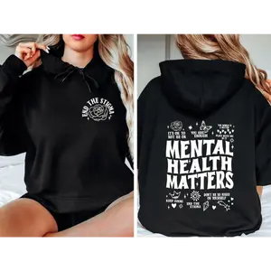 Mental Health Matters Hoodie, End The Stigma Hoodie, Mental Health Hoodie, Therapy Hoodie, Motivational Gift, Introvert Hoodie