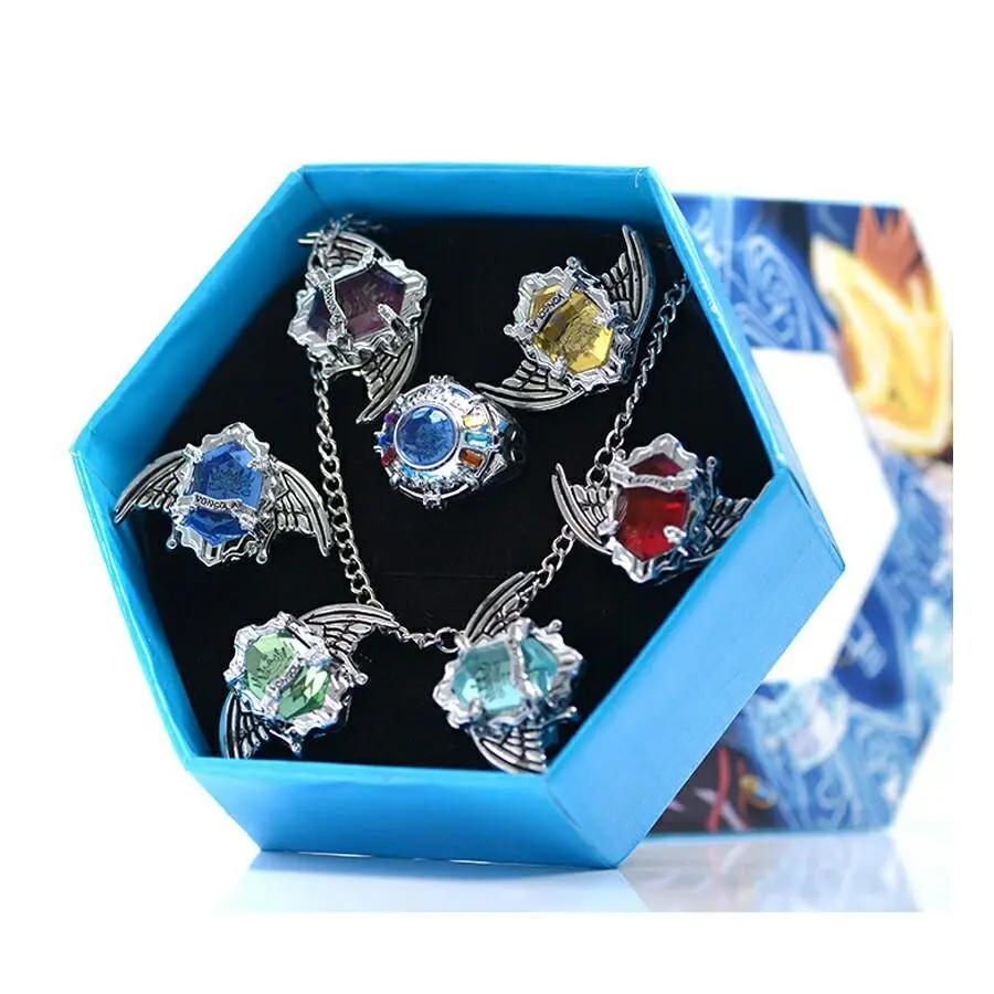 Anime Katekyo Hitman Reborn Vongola Motif Alloy Metal Rings & Pendant Necklace, Unisex Fashionable Jewelry Beautiful Rings, Cosplay Accessory Gift (Toys & Hobbies Specialty DIY Supplies)