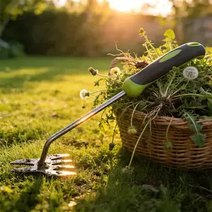 Ergonomic Hand Weeder Puller Tool | Heavy-Duty Stainless Steel Root Remover for Deep Weeds & Dandelions, Garden Lawn Yard Essential