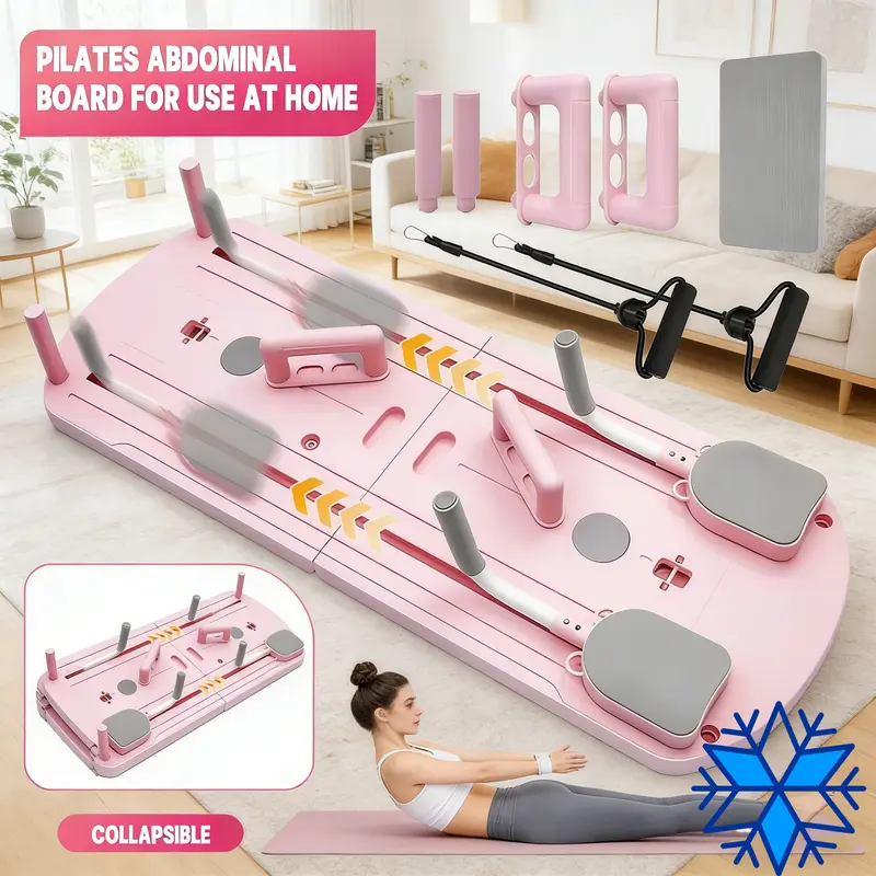 8-in-1 Multifunctional PP Material Collapsible Folding Board - Deformation-Resistant, Safe & Reliable Stretching Gear, Adult Unisex At-Home Gym Equipment with Workout Bands, Summer Gift Idea #tiktokshopsummersale