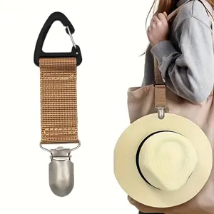 Hat Clip, 1 Count Portable Lightweight Hat Holder, Hanging Clip for Handbags, Purses, Backpacks, Waistbands, Essential Accessories for Summer Outings