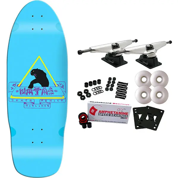 SMA Skateboard Complete Natas Kaupus Black Panther 1st Edition Reissue Blue 10" x 29"