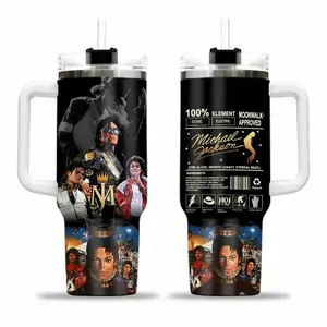 Michaell Jackson Moonwalk Approved Mug, Tumbler 40oz & 30oz, King Of Pop Music Legend Drinkware For Singer Fans, Cozy Printed Design Retro Gift Idea | 110326.C00349.ID03