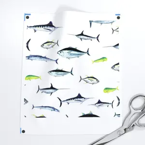 Atlantic Fish Fabric