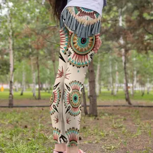 3D All Over Printed Native American Sun Symbol – Women Leggings