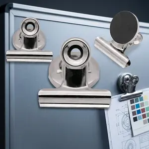 Reusable Magnetic Whiteboard Sticky Notes, Strong Grip Fridge Memo Board for Kitchen Office Wall. Creative Organizer Tool with Rust-Proof Clips, Multi-Scenes Home Office Must-Have.