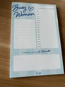 Busy Woman Planning Pad, Cute Stationery, Pop Culture Office Supplies