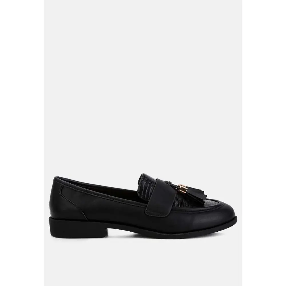 London Rag Womens Alibi Tassels Detail Loafers, Shoe, Office