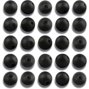 100Pcs 8mm Matte Black Onyx Agate Stone Beads for Jewelry Making, Natural Round Loose Gemstone Bead for Necklace Bracelets,Crafts for Adults with Crystal Stretch Cord
