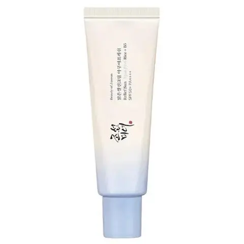 Beauty of Joseon Relief Sun Korean Ultra Sheer Facial Sunscreen - Aqua-Fresh Rice Water + Vitamin B5 SPF50+ PA++++, 1.69 fl oz Face Milk, Oil-Free, Moisture-Boosting Selfcare, Barrier Repair, Fast-Absorbing Lightweight, No White Cast, Radiant Glow