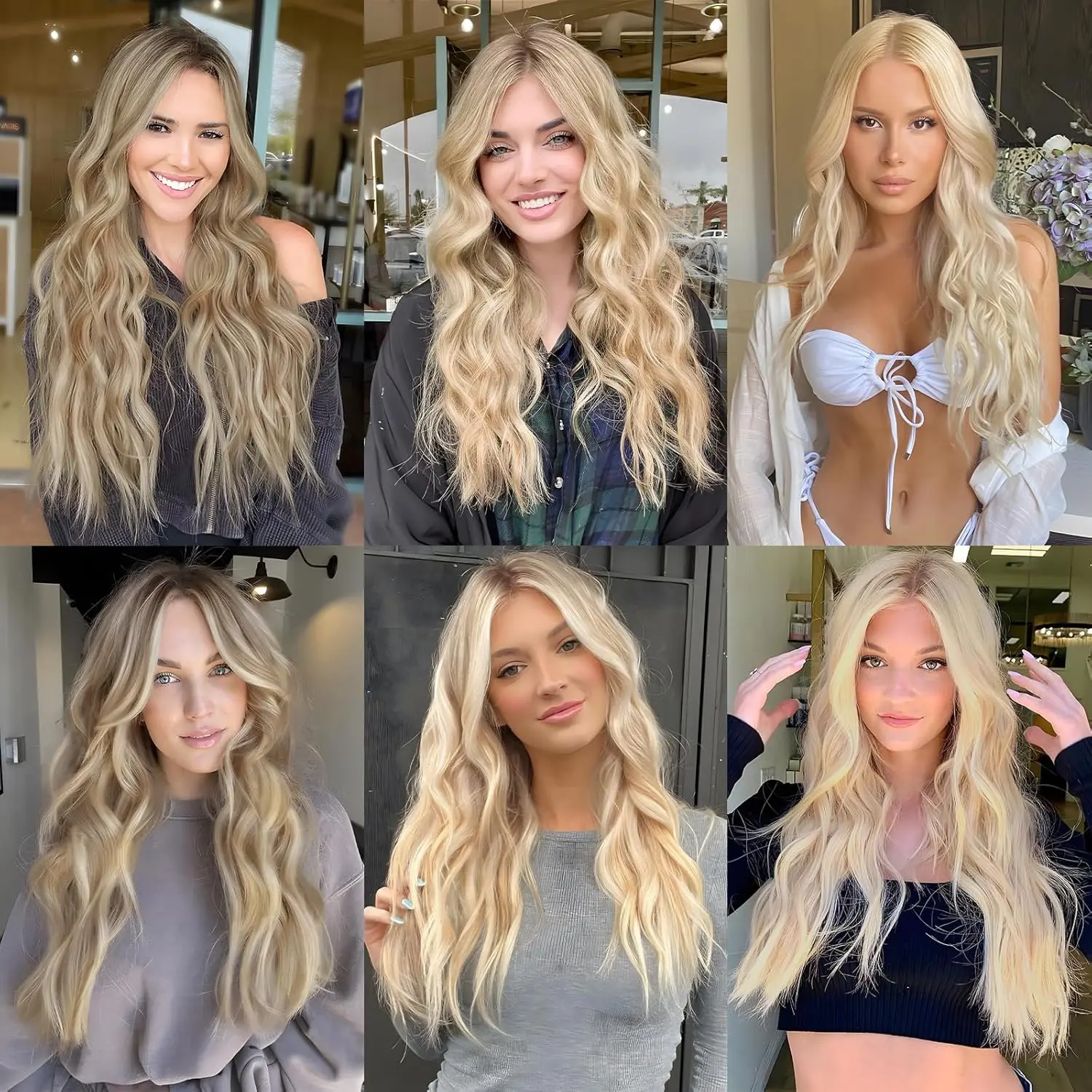 Halo Hair Extensions 20 Inch Invisible Wire Hair Extensions  display picture 1