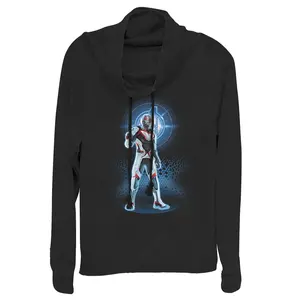 Juniors Womens Marvel Avengers: Endgame Ant-Man Quantum Ready Cowl Neck Sweatshirt