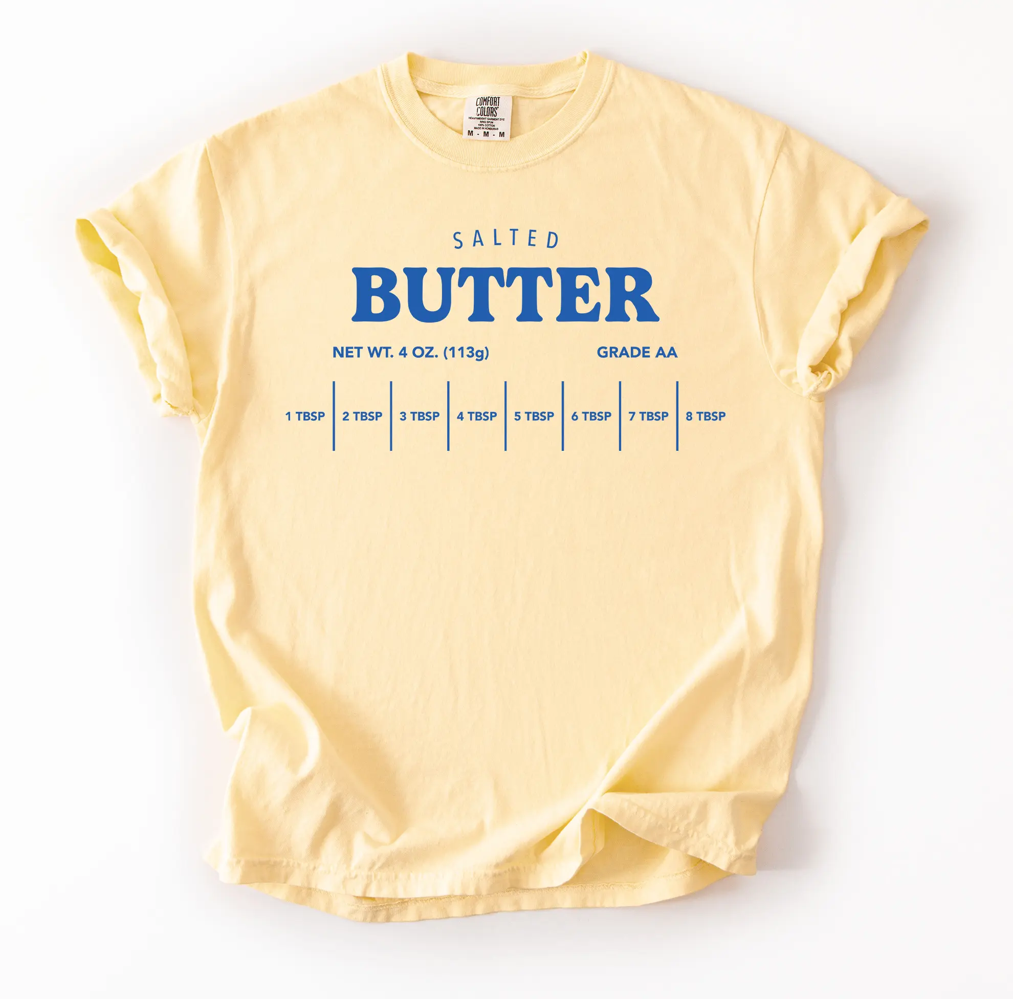 Vintage Salted Butter Funny TShirt, Retro Comfort Colors Graphic Tee, Funny Streetwear Shirt, Cooking Top, Relaxed Fit Retro Tshirt