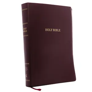 KJV Holy Bible: Super Giant Print with 43,000 Cross References, Burgundy Leather-look, Red Letter, Comfort Print (Thumb Indexed): King James Version by Thomas Nelson [Leathersoft Book]
