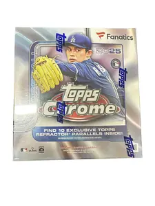 Fanatics 2025 Topps Chrome Baseball Mega Box Exclusive Refractor Parallels Inside Collectible Sports Trading Card Pack