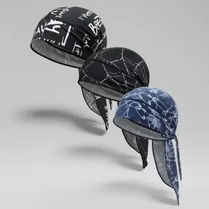 Cooling Helmet Liners - Do Rag Breathable Skull Caps for Men - Cooling Head Wraps, Hard Hat Liner - Motorcycle Pirate Bandana