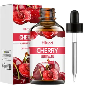 Hllozzi Cherry Essential Oil Set, Antioxidant Oil, Pure Oils, 30ML/60ML/100ML, Plant Extracts, Aromatherapy, Wellness, Aroma Diffusers, Skin & Hair Care, Perfect Gift