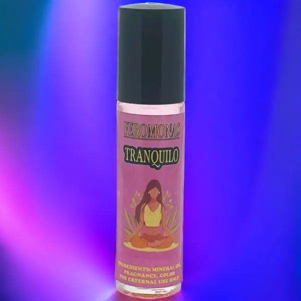 Feromonas Tranquilo 10ml Roll On Essential Oil for Relaxation & Stress Relief - Pack of 2 - Calming Fragrance for Self-Care