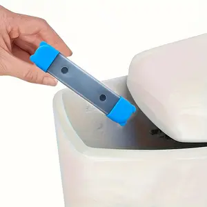 2/4/6 set of pipe cleaning tools, physical adsorption, plastic material, suitable for toilets, without batteries.