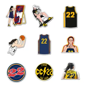 Caitlin Clark Pack 9 PCS Sticker Vinyl, Sport Car Wall Kid Phone Book Stickers, Funny Sticker Decal Decor