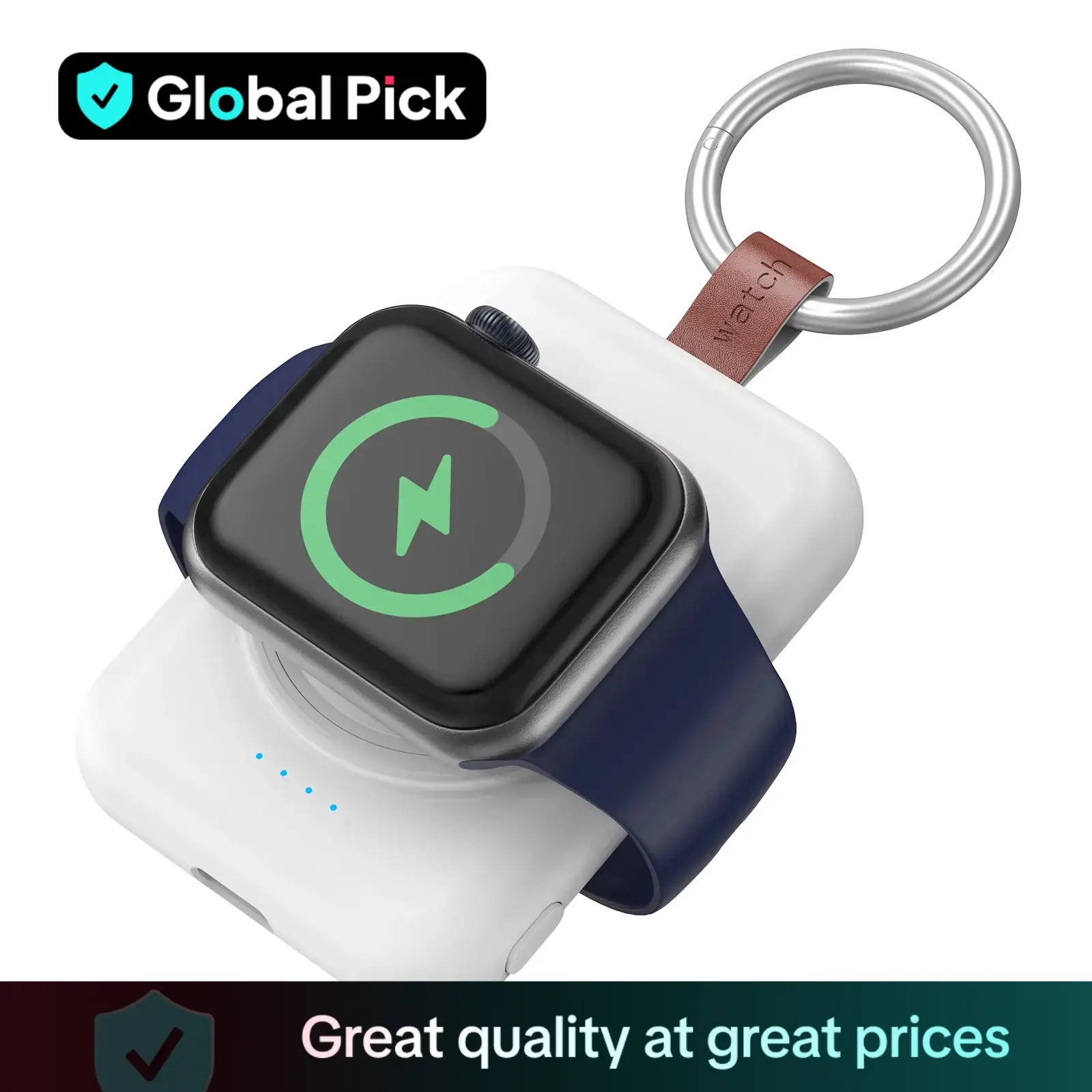 Portable Travel Charger for Apple Watch, 1800mAh Power Bank with Charging Cable, Smart Watch Charger for Apple Watch Series 10/9/8/7/SE/5/4/3/2/1/UItr