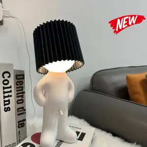 Charming Shy Little Person Desk Lamp - Creative Geometric Design, USB Powered with Color-Changing Light, Perfect for Bedroom, Study, or Office Reading