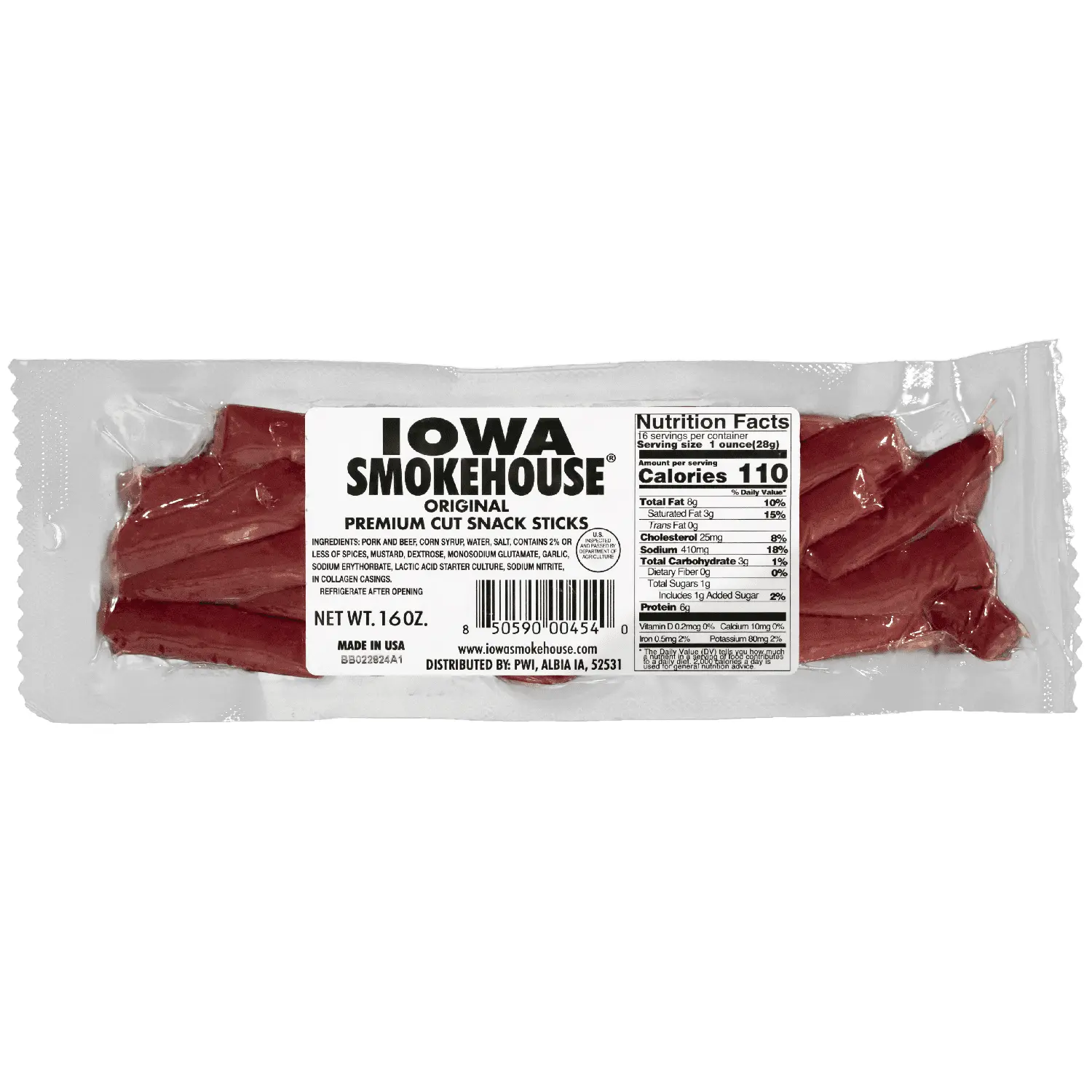 16 oz Premium Cut Snack Sticks Original 16 oz Premium Cut Snack Sticks Original