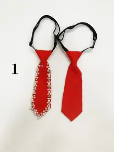 2pc Handmade Women's Rhinestone and Solid Color Ties, Elegant and Sparkling, Must-Have for Back to School, Perfect for Couples and Friends