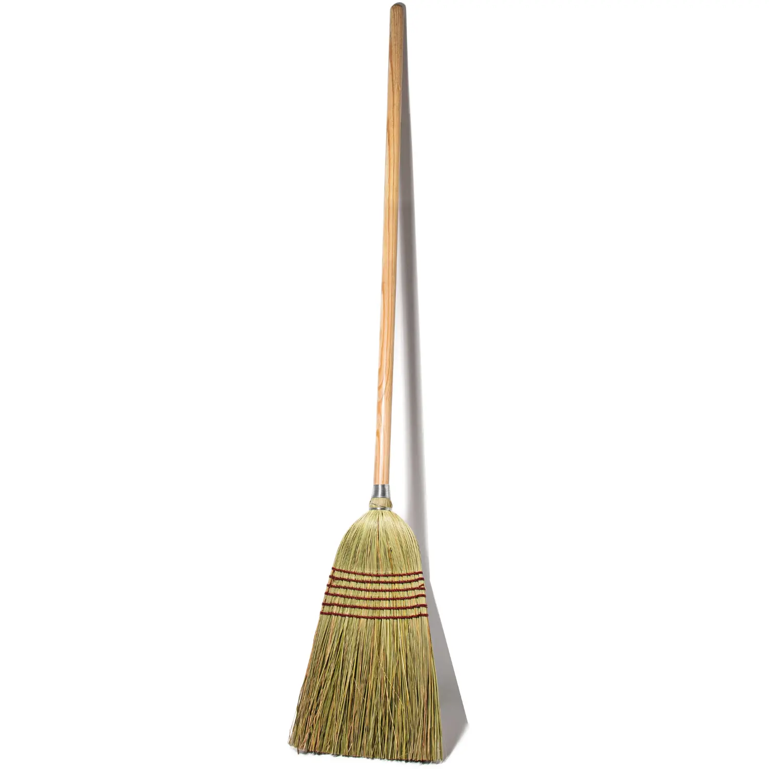 Tidy Tools Corn Broom - Heavy Duty Wood Handle Outdoor Sweeper