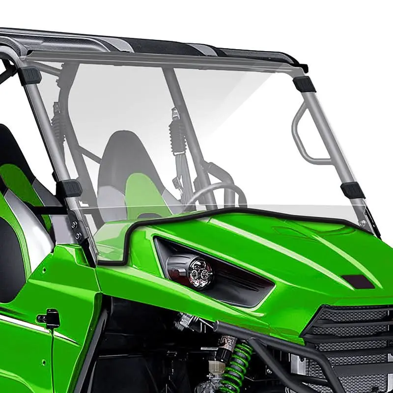 StarknightMT Teryx 4 Windshield Compatible with 2014 2015 Kawasaki Teryx 800/ 2012 2013 Teryx 4 750 Scratch-resisatant Full Windshield Accessories Clear Front Window