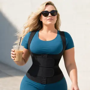 Women's Adjustable Back Training Running Sports Vest, Suitable for Training and Daily Wear, Breathable Sports Top, Postpartum Compression Shaping Vest
