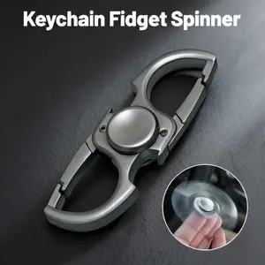 Finger Spinner Anxiety Relief Toy, Stress Relief Hand Rotator Keychain with Bottle Opener, Portable Fidget Spinner for Everyday Use, Stress Relief Model