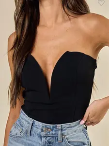 Rian Strapless Wired Deep V-Neck Bodysuit