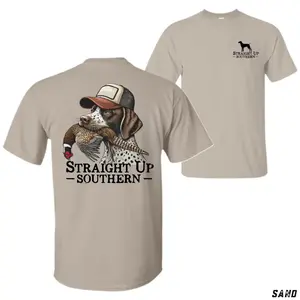 Dog With Pheasant German Shorthaired Pointer in Trucker Cap T-Shirt, Vintage Dog Hunter Tee, Classic Field Fashion, Rugged Streetwear Fit