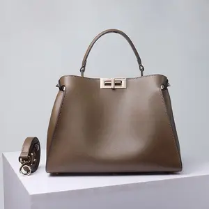 Synthetic Leather Crossbody Handbag