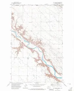Lost River NE Montana USGS Topographic Quadrangle Map, 1972, 1:24000
