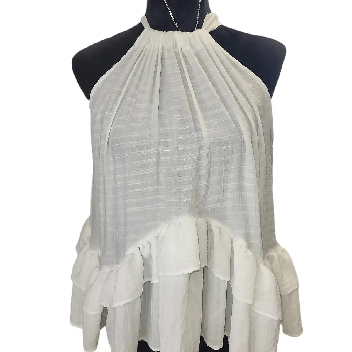 White sleeveless Blouse