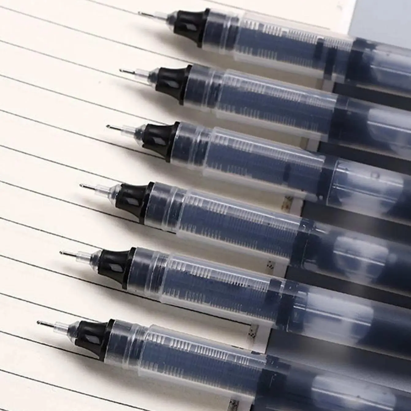 Ultra Fine Black Ink Gel Pen, Plastic Office Gel Pens for Writing, Quick Dry Pens, Special Pen Stationery for School Students Exam, Office Accessories