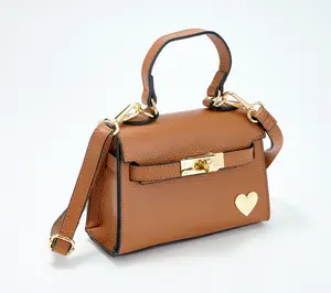 Filomena Amore Iconic Leather Lady Bag with Crossbody Strap