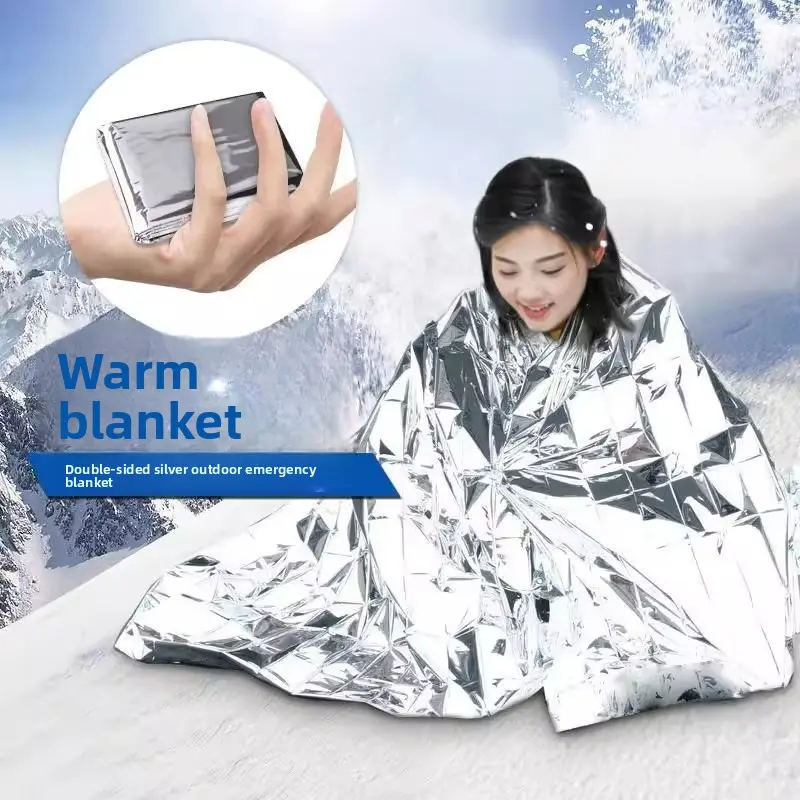 Outdoor Portable, Silver First Aid Blanket Emergency Blanket Life Insulation Blanket, Survival Outdoor Products