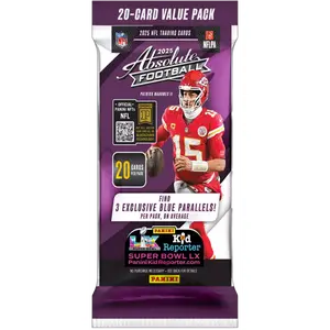 2025 Panini Absolute Football Value Pack (20 Cards)