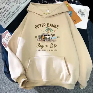 Outer Banks Pogue Life Hoodie, Paradise On Earth Graphic Pullover Unisex Streetwear, OBX Fan Gift Cozy Aesthetic Sweatshirt TikTok Trending Fashion